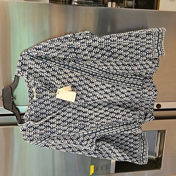 💕DOEN💕 Suri Top ~ Soledad Bloom Blue XL NWT - Picture 8 of 16